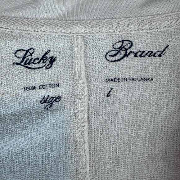 Lucky Brand Off-White Cotton Button Cardigan Jacket - Picture 4 of 10